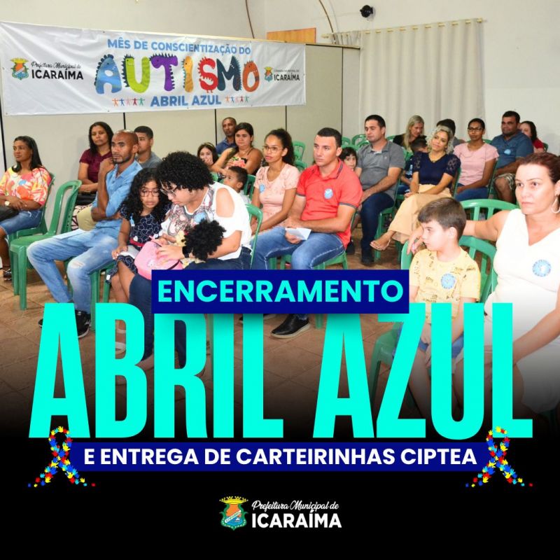 Abril Azul se encerra e prefeitura realiza a entrega de carteirinhas (TEA).