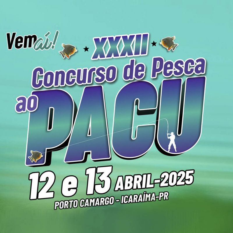 Icaraíma se prepara para o 32º Concurso de Pesca da Festa do Pacu nos dias 12 e 13 de abril