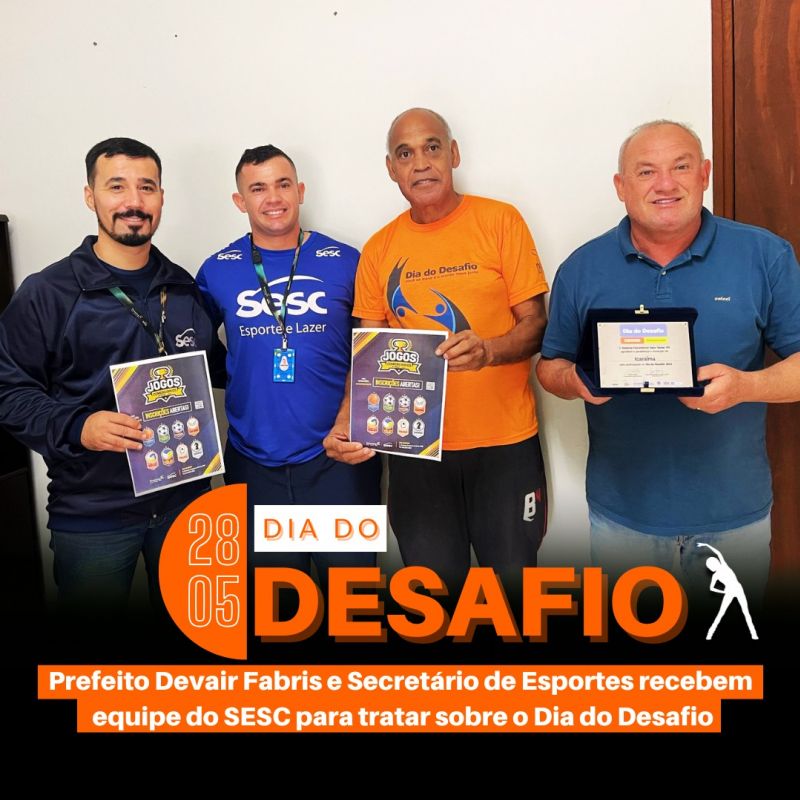 DIA DO DESAFIO ! - 28 DE MAIO 