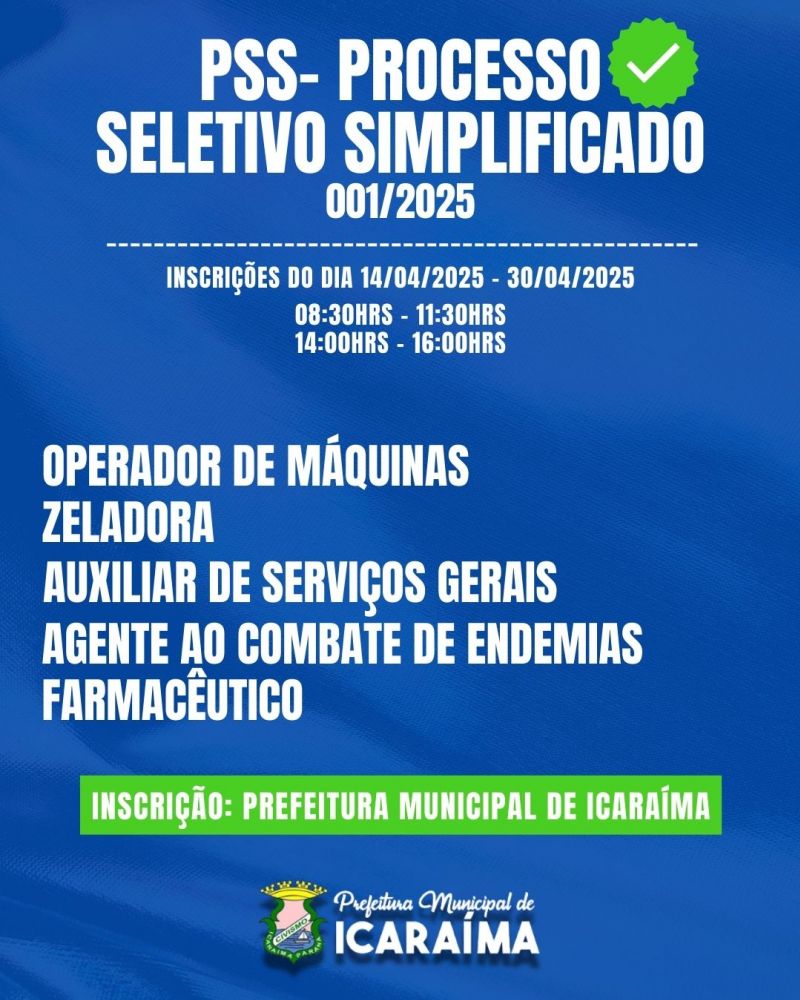 PSS - PROCESSO SELETIVO SIMPLIFICADO 