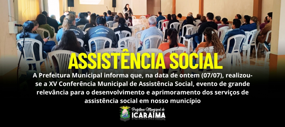 XV CONFERENCIA MUNICIPAL DE ASSISTENCIA SOCIAL