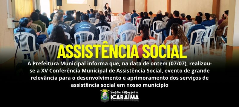 XV CONFERENCIA MUNICIPAL DE ASSISTENCIA SOCIAL