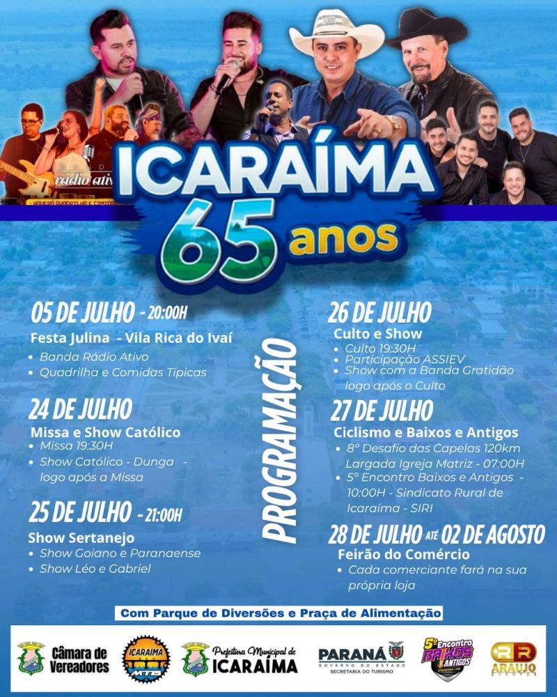 65º Aniversario da Cidade de Icaraíma