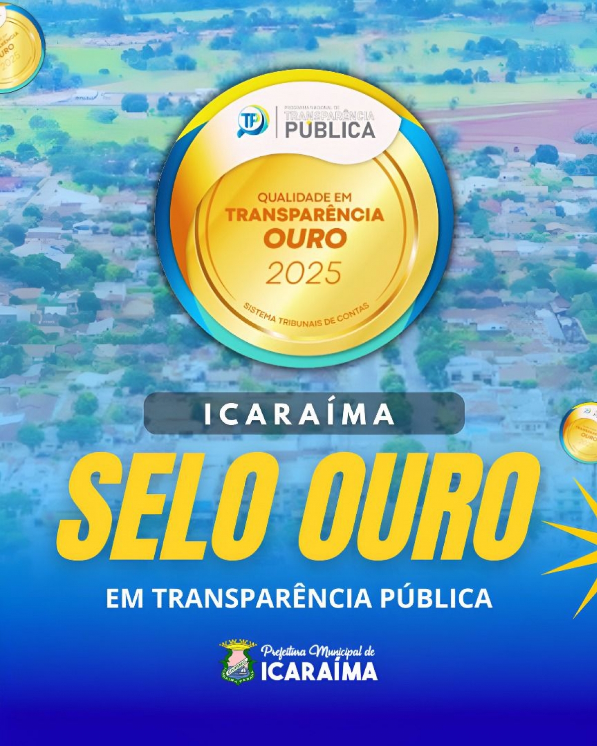 ICARAÍMA É SELO OURO EM TRANSPARÊNCIA