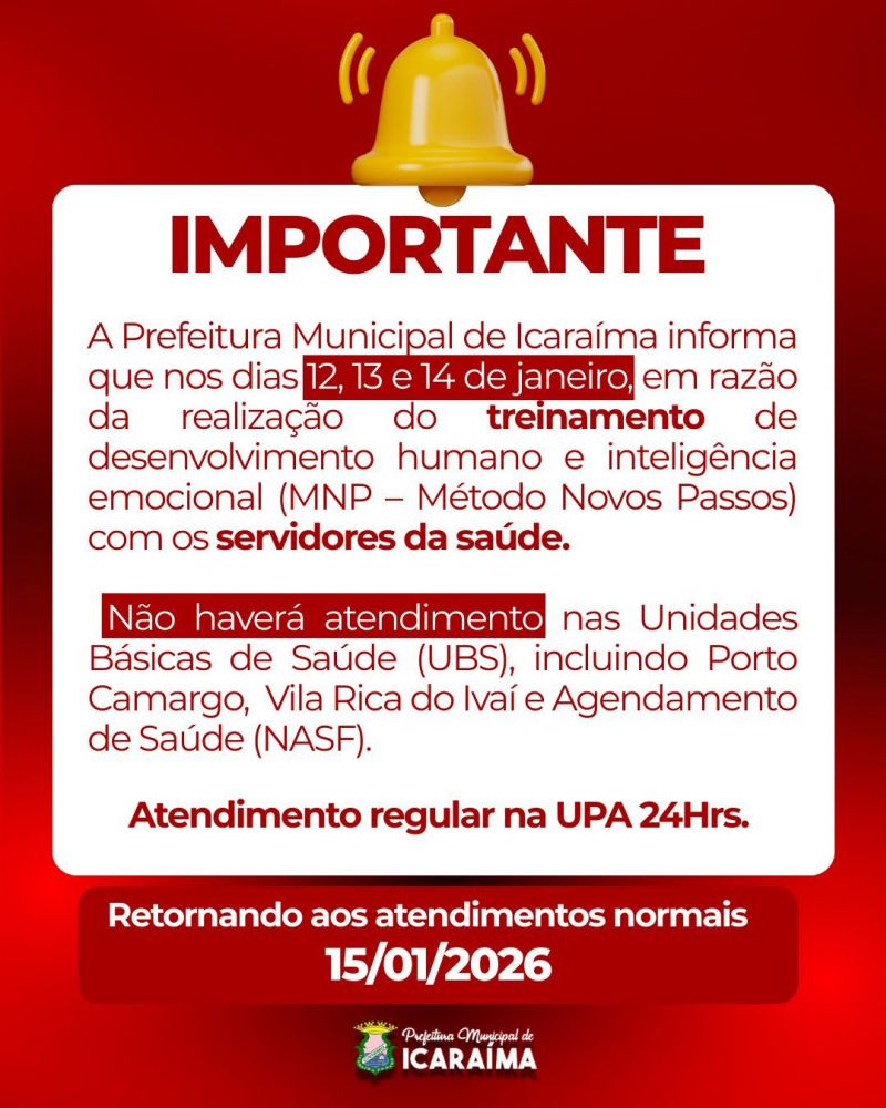 AVISO - SAÚDE