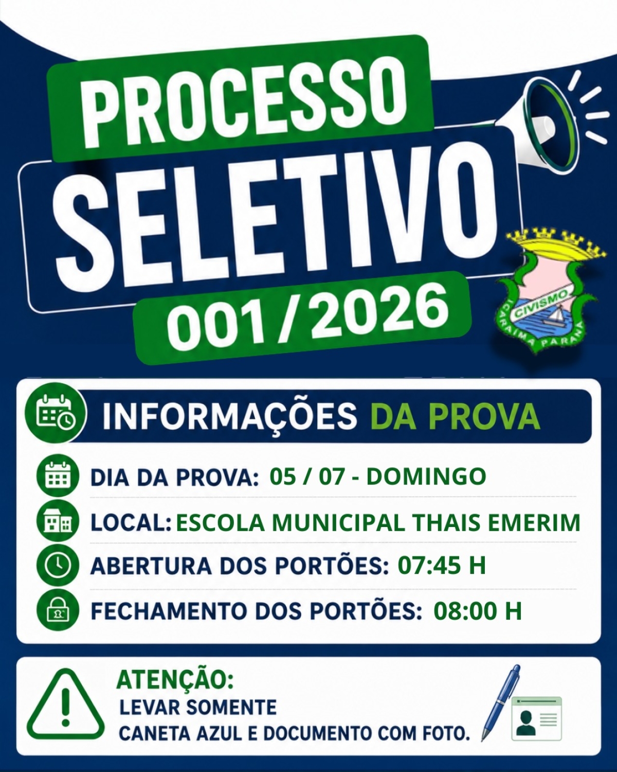 PROVA PSS 001/2026
